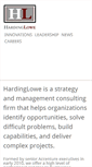 Mobile Screenshot of hardinglowe.com